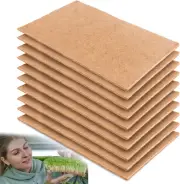 10PCS Jute Microgreens Grow Mats 10"X20" for Hydroponic Growing Kits