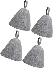 Yardwe Men's Sauna Caps Felt Hat Hair Ear Protection Durable Lightweight Spa Home Accessory