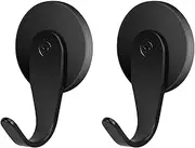 FYY Magnetic Wreath Hanger - 2 Pack Heavy Duty Magnets with Hook for Refrigerator, Christmas Decoration Magnetic Hooks for Metal Front Door, Cruise Hook Hanger for Hanging Cabins Grill Coat Pattern 2