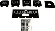Premium Dash Decal 65-68 Dodge Truck, Van (64-70 A-Series) FULL KIT 100MPH BLACK