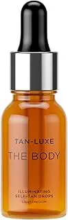 Tan Luxe THE BODY Fake Tan Drops, Light/Medium (15 ml) Add Tanning Drops to Skin Care for Custom Body Tan, Cruelty Free & Vegan