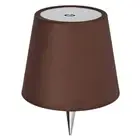 LED Table Lamp Rechargeable 2000mAh RGB & 3 Color Wireless Bottle Lamp (Brown)