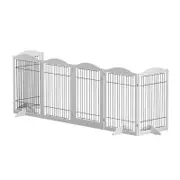 i.Pet Dog Playpen Enclosure 6 Panel Pet Fence Wooden Play Pen