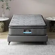 Giselle Bedding Mattress Bed Pocket Spring 26cm Single Euro Top Medium Firm Foam