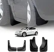 X-CAR Mud Flaps Splash Guards for Tesla Model Y 2022-2025 Mudguard Fender Front and Rear Set of 4 - Medium Edge PP Version Accessories