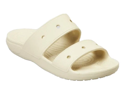 Crocs Classic Two-Strap Sandals Slide Bone - US Men's 9 Women's 11