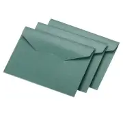 50 Pack V Flap Invitation Envelopes, Present Card Assorted Color Envelope(Green)