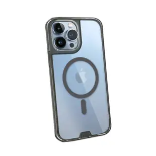 【hoda】iPhone 13/13 Pro 6.1 MagSafe 晶石鋼化玻璃軍規防摔保護殼
