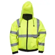 Cordova J221-L Reptyle Type R, Class III, Lime Bomber Jacket, PU Coated...