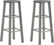 Bar Stools 2 pcs Anthracite MDF Bar Chair