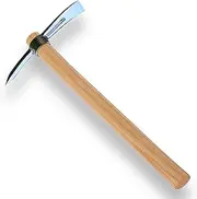 Pickaxe Garden Hoe Pick Axes for Digging Weeding Mattock Hoe 16-Inch Ice Axe Stainless Steel Hoe with Hardwood Handle (B)