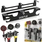2 Bay Angle Grinder Holder with Discs Hook Rack, Grinders Power Tools Holder ...