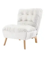 [Levede] Lounge Accent Chair Convertible Sofa Recliner in Cream