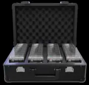 ZION SLAB T CARD CARRYING CASE TSA LOCK LOCKABLE SUITCASE HOLD 120 ONE-TOUCH NEW