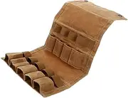 OATIPHO Portable Spice Bag Organizer Travel Spice Holder Bag Canvas Outdoor Condiment Storage for Barbecue Camping