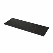 MÖCKLARP custom made worktop, matt black/brown marble effect/high pressure porcelain, 1 m²x2.0 cm