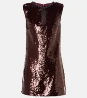 [Self-Portrait] Self-Portrait Sequined minidress AU 14 brown
