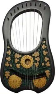 Handmade Lyre Harp 10 Metal String Instrument Shesham Wood/Lyra Harps/Lyre Harp/
