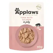Applaws Natural Tuna With Salmon In Jelly Wet Cat Food 70gm 16 Pouches