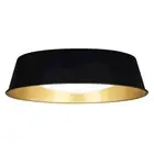 Vaxcel Beacon Hill LED 13" Flush Mount, Matte Black/Satin Gold - C0303
