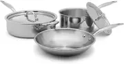 5 Piece Essentials Cookware Set | Made in USA | Titanium Series 316Ti Stainless