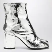 [Maison Margiela] Tabi broken mirror silver boot 38 IT Metal