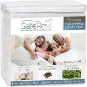 Mattress Cover Protector Pad Waterproof Fitted Twin Bed Premium Cotton White NEW