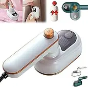 Whimsyard Iron Steamer, Whimsyard Mini Rotary Garment Iron Steamer, Portable Rotary Garment Iron, 2 in 1 Portable Handheld Rotary Garment Iron for Clothes, Sheets (White)