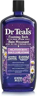 Dr Teal's Foaming Bath With Pure Epsom Salt Sleep Bath With Melatonin & Essential Oils 34 FL OZ