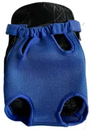 Legs Out Pet Carrier with Adjustable Front for Small to Medium Dogs - Blue