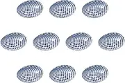 Set of 10, Dot Oval Small Plate (B) 4.7 x 4.3 x 1.0 inches (12 x 11 x 2.5 cm) | Small Plate, Setomonohonpo