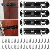 4 Pc Barrel Bolt Slide Latch Door Locks With Screws Gate Window Home Security 4"