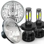 Fit Mercedes Benz 240D 300D 220D 300TD 280 7Inch Round LED Headlights Hi/Lo H4 (for: Chrysler)