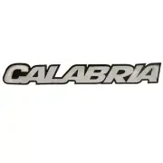 Calabria Boat Decal | 42 x 5 1/2 Inches Black / Silver