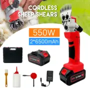 Electric Cordless Sheep Shears Wool Goat Clippers Shearing with Battery Charger