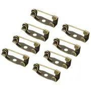 100 Pcs Safety Bar Pins,for Name Tags, Jewelry Making (Bronze Tone, 15mm)