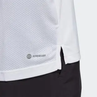 【adidas 愛迪達】Club Polo 男 短袖上衣 POLO衫 運動 網球 休閒 吸濕 排汗 亞洲版 白(HS3277)