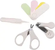 JOINPAYA Ergonomic Handle Baby Nail Clipper Set Grooming Kit for Newborn Boys Girls