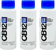 CB12 250ML 3 Pack Mint Menthol Mouthwash