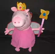 TY RARE PRINCESS PEPPA BEANIE BUDDY - MINT UK EXCLUSIVE