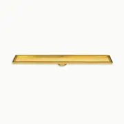 Radiant GOLD Tile Insert Linear Shower Grate - 600mm x 100mm x 74mm 316-GLD-R...