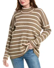 Splendid x @Cellajaneblog Stripe Turtleneck Sweater