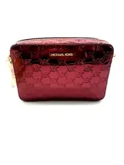 Michael Kors Jet Set Monogram Patent Crossbody Bag