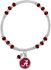 Alabama Ivy Stretch Bracelet Silver Jewelry Gift UA, 7 5 inch, 7 5 inch, Silver, no gemstone