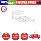 Metal Bed Frame King Single Platform White