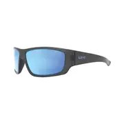 Liive Men’s X Padang X Polarised Sunglasses Black with Blue Lens