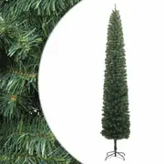 Slim Christmas Tree with Stand Outdoor Xmas Tree Holiday Ornament PVC vidaXL
