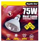 Reptile One Infrared Far Heat Lamp Carbon Fibre Filament 75W (46693)