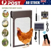 Automatic Solar Remote Control Chicken Coop Door Opener Sensing Roll-up Door LCD