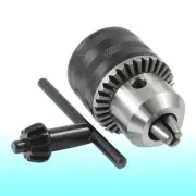Key Type 1.5-13mm Capacity B16 Tapered Bore Drill Chuck Black